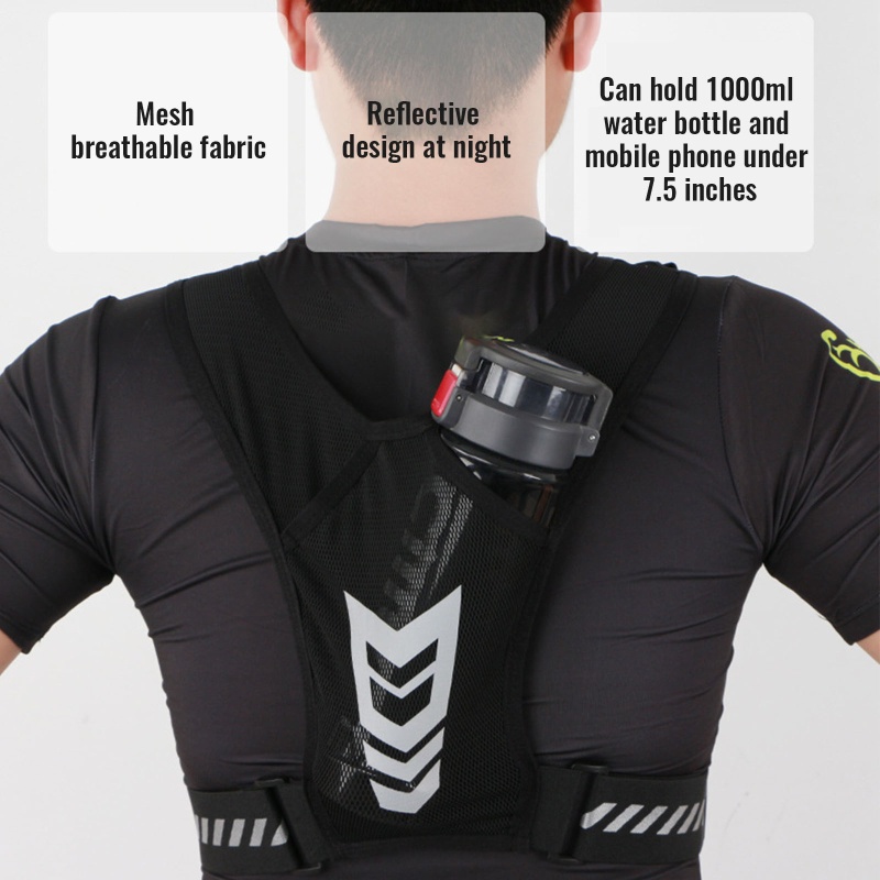 Áo Vest Phản Quang Kèm Giá Đỡ Điện Thoại An Toàn Cho Bé