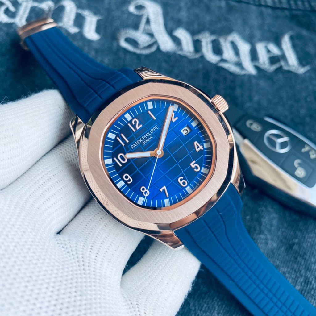 Đồng Hồ Nam PatekPhilipe Aquanaut 5168G -5167 , Máy Automatic - Cơ , Dây Cao Su , Size 40mm