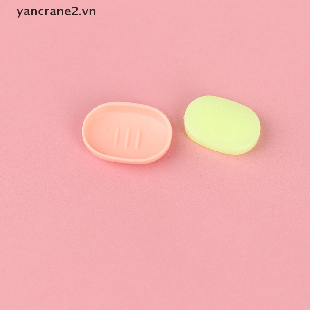 Set 2 Xà Phòng Mini Tỉ Lệ 1 / 12 Trang Trí Nhà Búp Bê