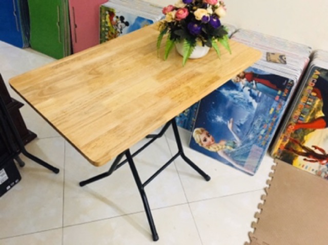 Bàn gấp gọn  cafe gỗ cao su siêu đẹp, siêu chắc Havaco GG01