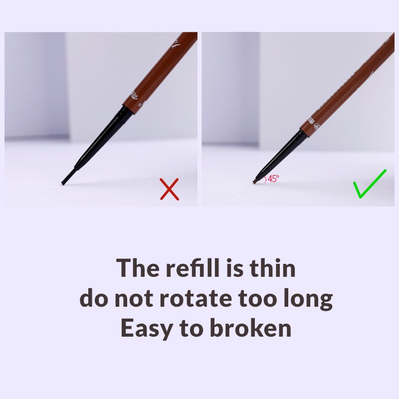 [Hàng mới về] Bút kẻ lông mày hai đầu siêu mỏng xoay tự động chống thấm nước chống mồ hôi | BigBuy360 - bigbuy360.vn