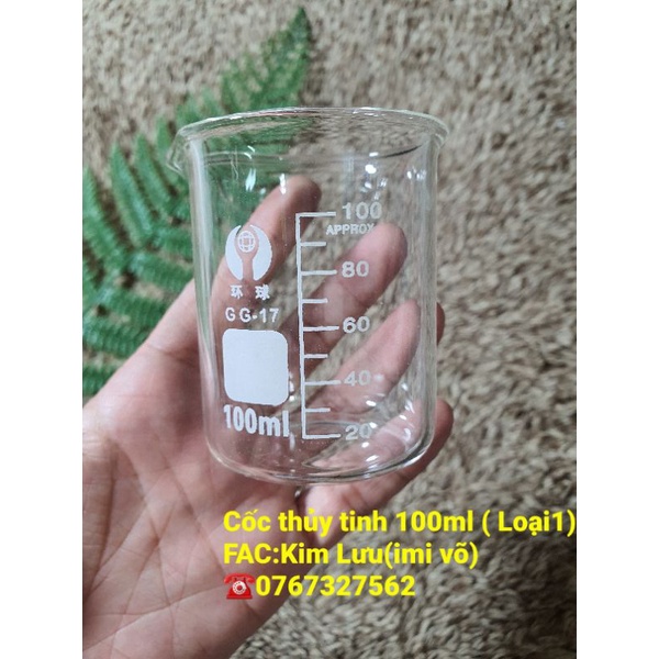 Cốc đo lượng thủy tinh 100ml