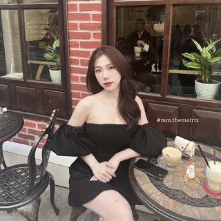 Váy trễ vai tay bồng (ảnh thật tự chụp)