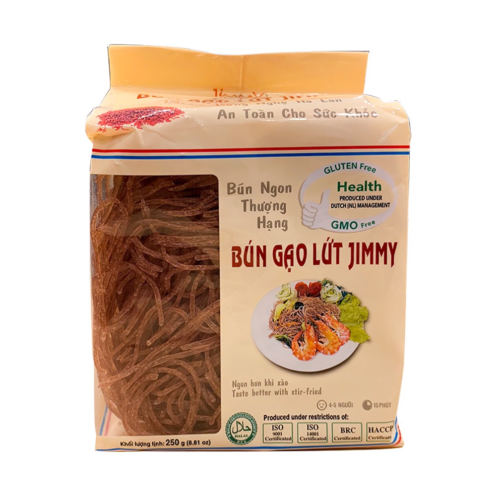 Bún gạo lứt Jimmy/ 250gr [Date: 5/2022 ]