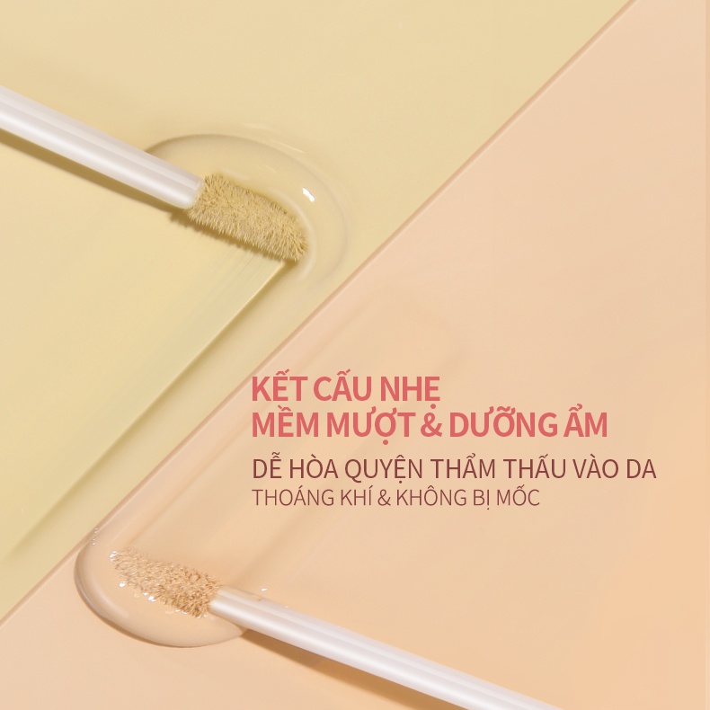 Kem Che Khuyết Điểm Dạng Lỏng Không Thấm Nước Và Mồ Hôi Có Độ Che Phủ Cao POPJUICE