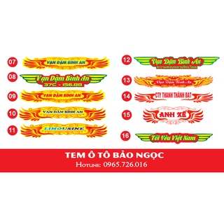 Tem xe tải Vạn dặm bình an