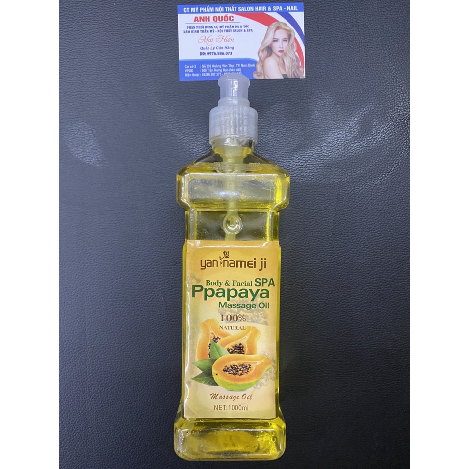 tinh dầu massage body tinh chất đu đủ