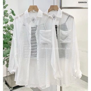 Set áo dây kẻ ngang váy somi voan