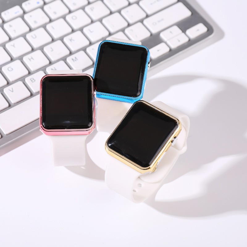 Đồng Hồ Điện Tử Kegllect Chống Thấm Nước Dây Silicone Cho Cặp Đôi