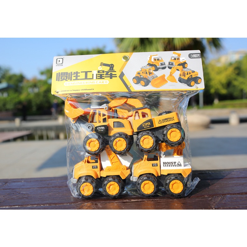 Bộ 4 xe công trường cỡ to