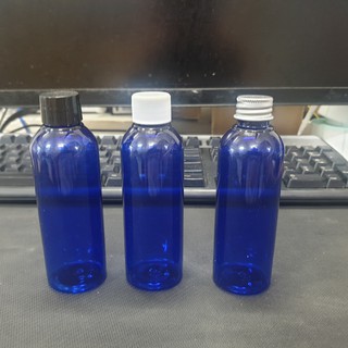 Chai nhựa Pet nắp đậy màu xanh dương 50ml, 100ml
