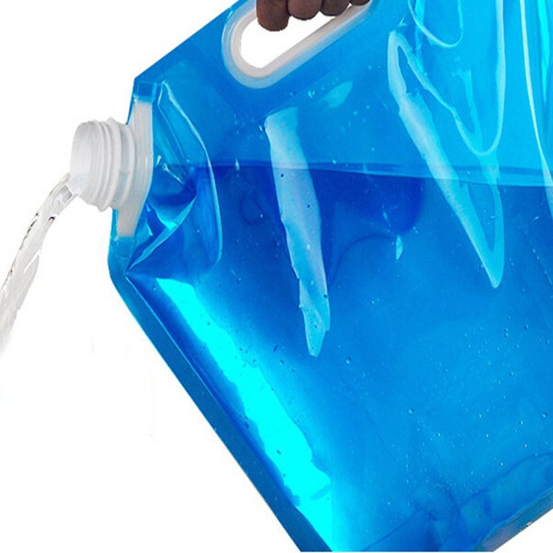 Outdoor Camping Hiking Survival Tool Practical 5L Portable Folding Water Storage Lifting Bag