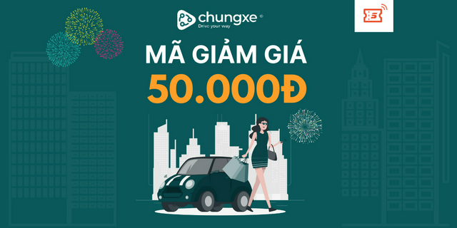 Hn-hcm mã giảm giá 50.000 khi thuê xe trên chungxe.vn
