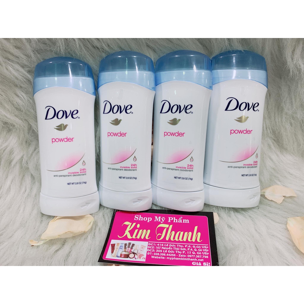 Lăn sáp khử mùi nữ Dove Powder 74g