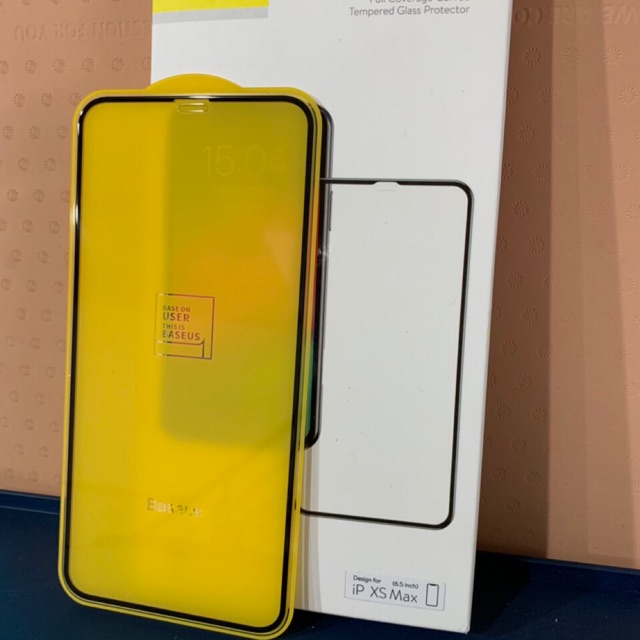 Kính cường lực chính hãng hãng Baseus viền nhỏ iPhone XS Max