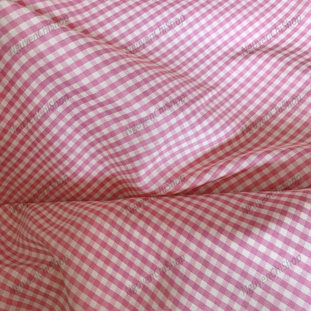 ⚡Rẻ nhất⚡ Vải caro nhỏ chất đũi mềm