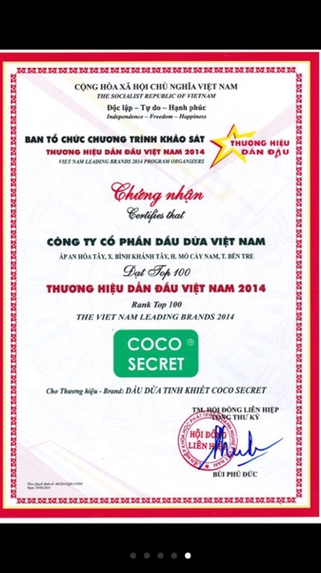 [ chính hãng ] DẦU DỪA NGUYÊN CHẤT COCO SECRET | BigBuy360 - bigbuy360.vn