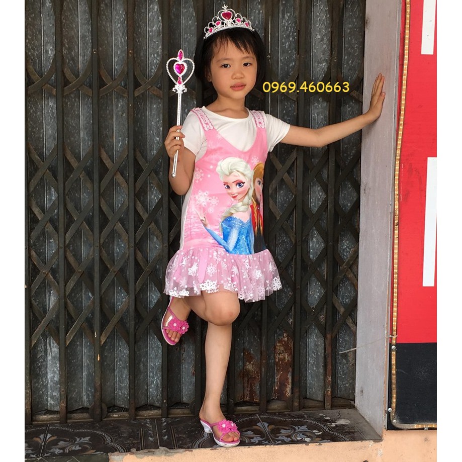 Váy Công chúa Elsa Quảng Châu Chất đẹp. Mẫu mới hè 2019