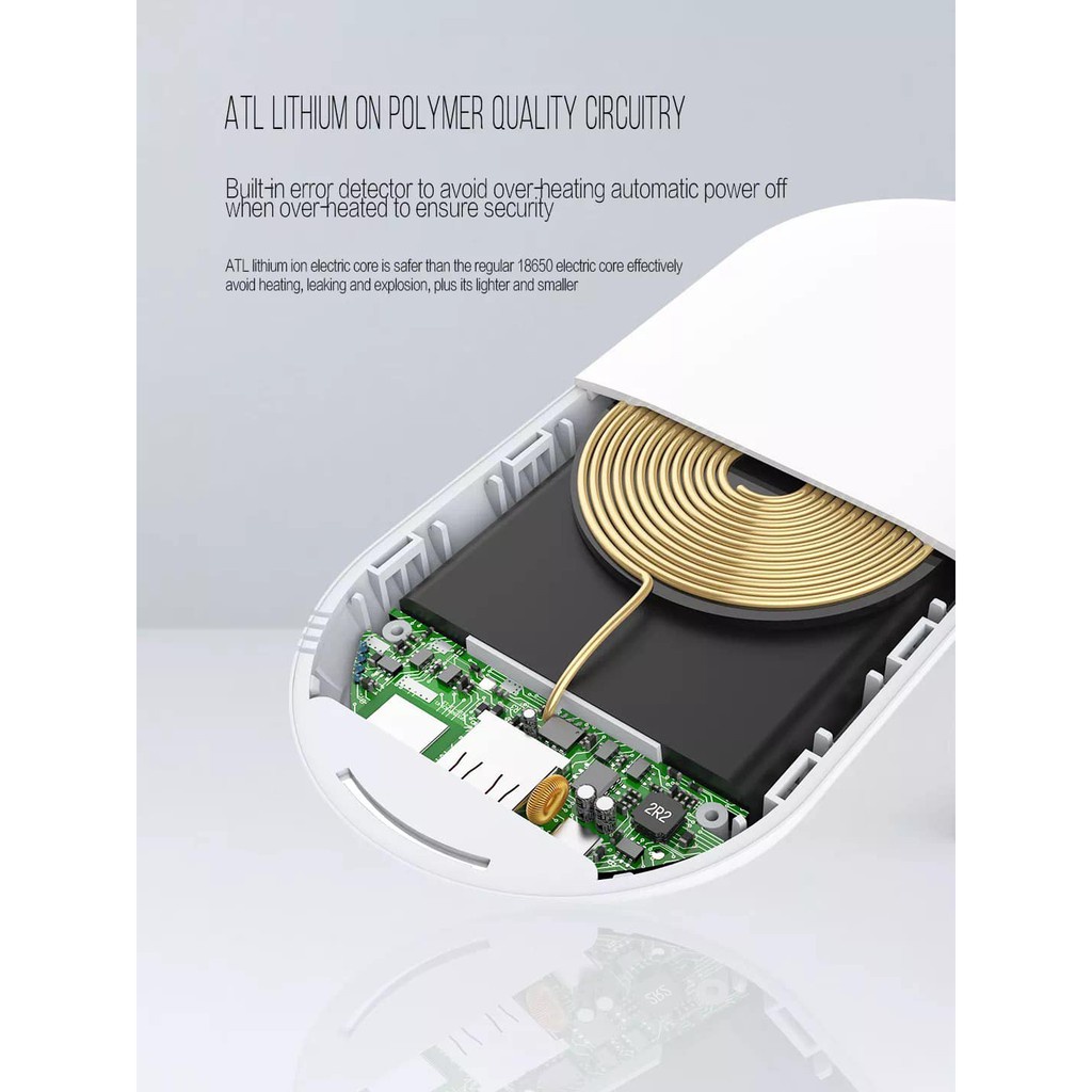 Pin sạc dự phòng không dây 10000mAh LDNIO Sạc được bằng cáp