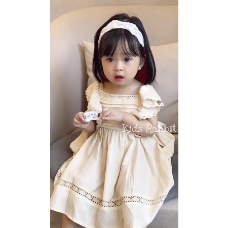 Váy đầm phối ren phong cách hàn quốc hè 2022