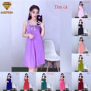 Đầm bản ren chất thun lạnh mặc ngủ Anh Phúc + Đầm Bản Ren