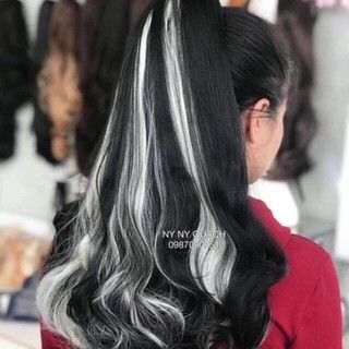 Hình thật-tóc giả ngoặm line cao cấp chịu nhiệt