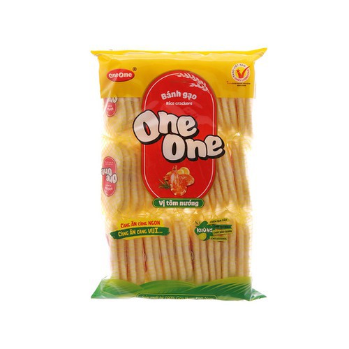 BÁNH GẠO ONE ONE VỊ TÔM NƯỚNG 150G