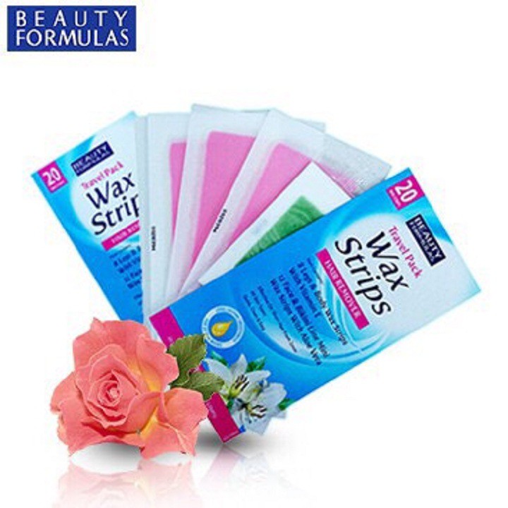 Miếng dán tẩy lông du lịch Wax Strips Compact Travel Pact hộp 20 miếng