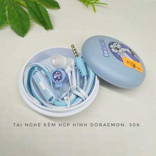 Tai nghe có dây hình doraemon, gấu, vịt, thỏ dễ thương - beebee