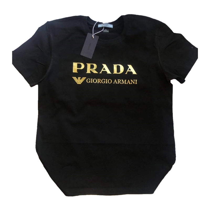 Hàng Có Sẵn Áo Thun Cotton Nguyên Chất In logo Và Nhãn Hiệu Unisex +Tag