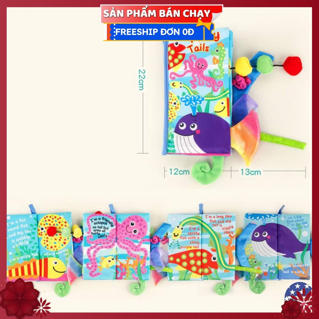 Sách Ghép Đuôi Con Vật Thú Vị Tail Animal (Chất Liệu Vải) (Chọn Mẫu)