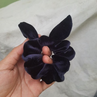 Dây Cột tóc vải nhung tai thỏ dễ thương (cở 6-8cm)