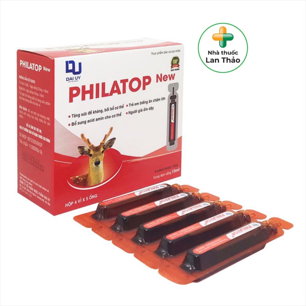 SIRO HỖ TRỢ BỒI BỔ CƠ THỂ PHILATOP NEW HỘP 20 ỐNG