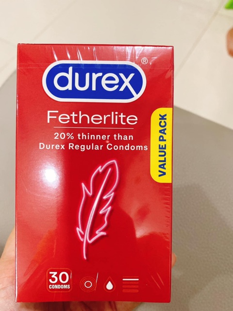 Bao cao su Durex hàng chính hãng Úc 30c/hộp