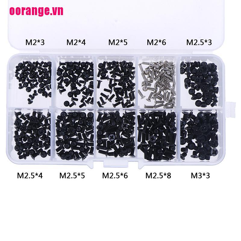 Bộ 500 Ốc Vít Đặc Biệt M2 M2.3 M3 Cho Vít