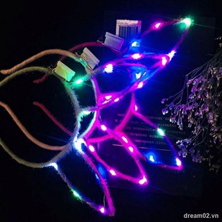 Children’s toysHot sale in the night market scenic spot headgear luminous rabbit ears headband children’s party concert supply sticks stall goods