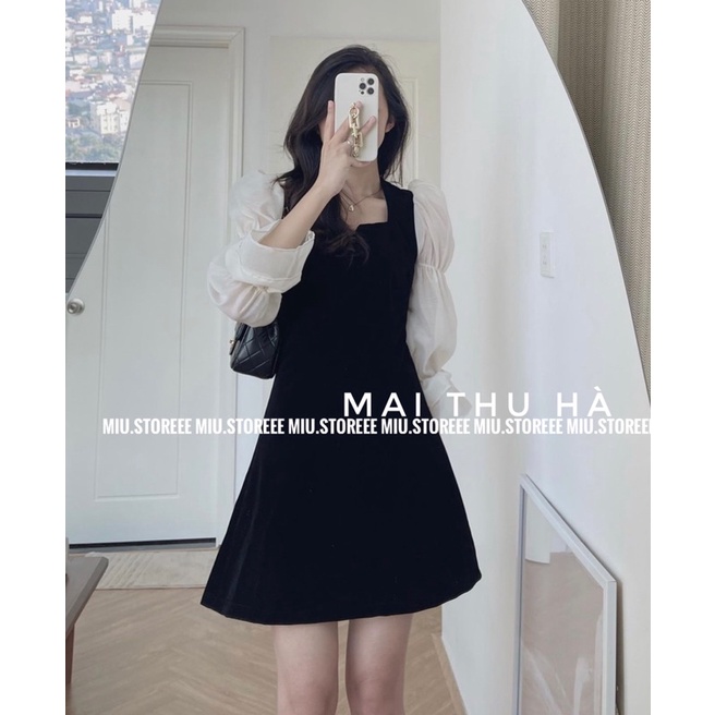 VÁY TIỂU THƯ PHỐI TAY VOAN XOÈ TẦNG VTTPTV