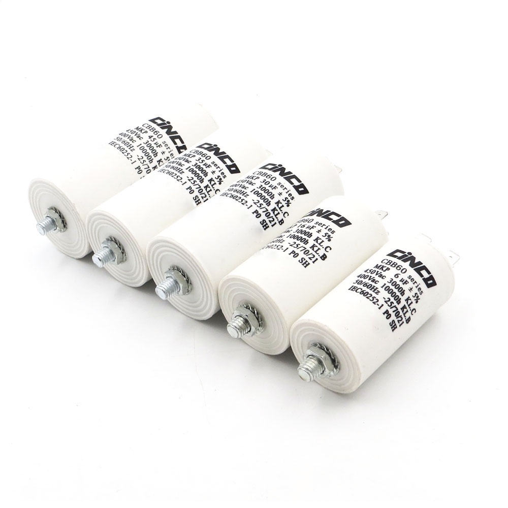 Bộ 2 Tụ Điện Động Cơ 4pin SH AC 450V CBB60 CBB65 5UF -150UF