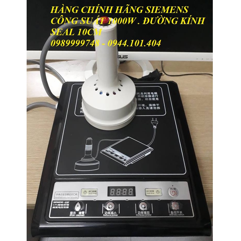 MÁY SEAL MÀNG NHÔM ĐƯỜNG KÍNH 10CM - MÁY DÁN MÀNG NHÔM 500F CHÍNH HÃNG SIEMENS