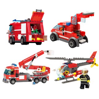 bộ đồ chơi lắp ráp mô hình xe cứu hỏa