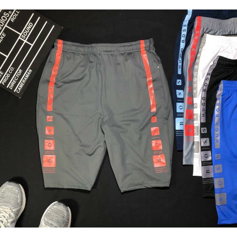 Quần short thun thể thao in BOSS
