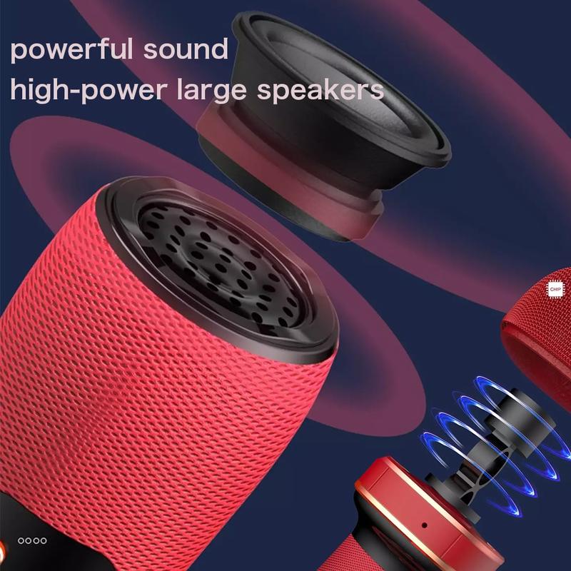 Micro Hát Karaoke kiêm loa Bluetooth Không Dây cho iOS Android
