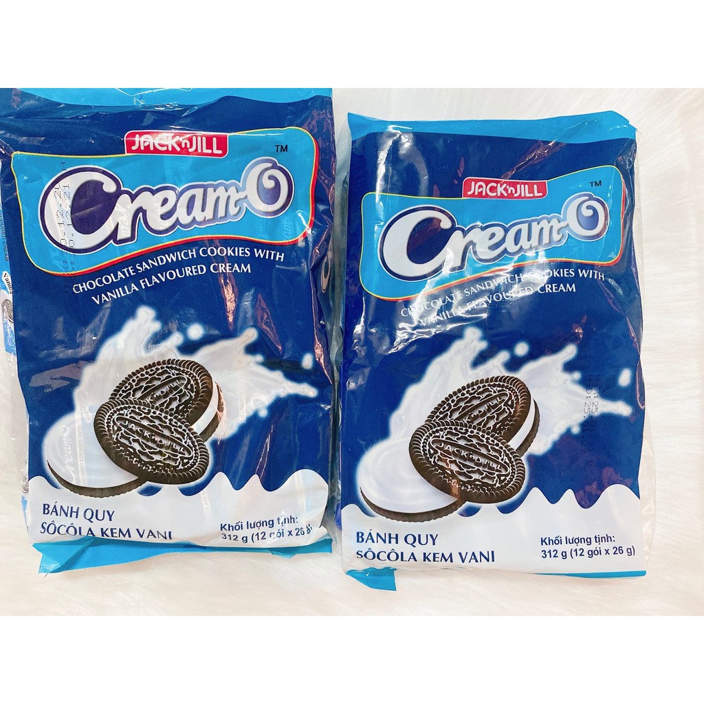 Bánh quy sô cô la kem vani Cream O (12 gói)