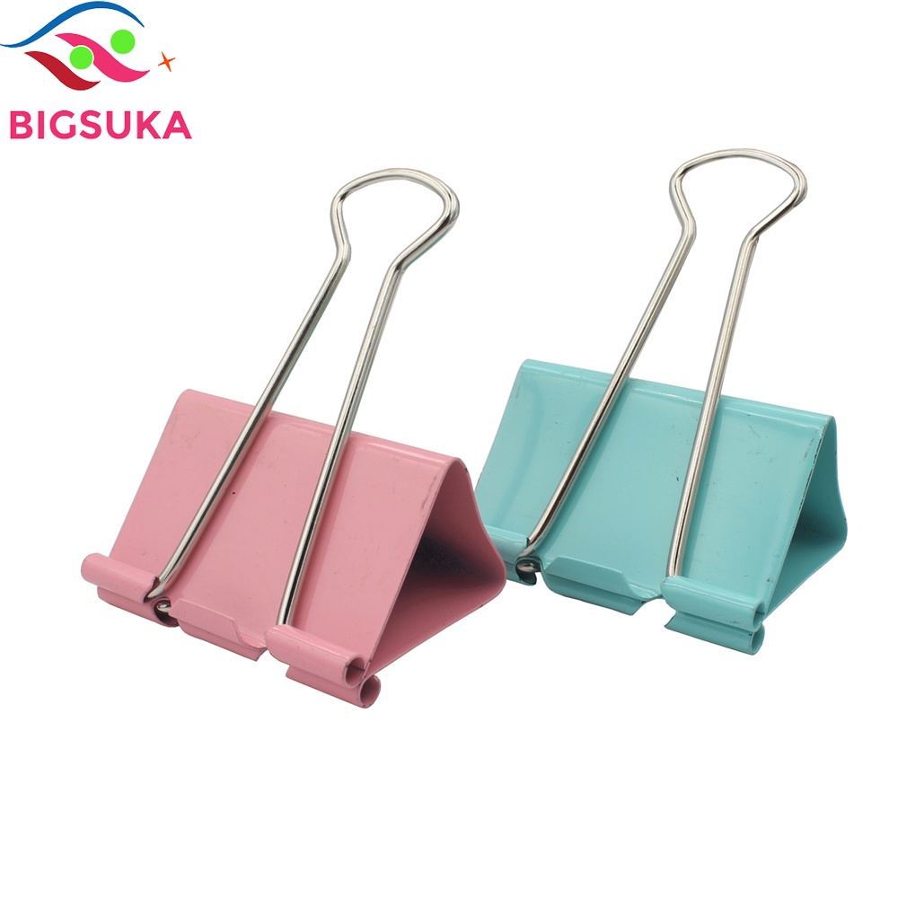 Kẹp bướm DELI nhiều màu kim loại nhỏ mini cute để bàn BIGSUKA