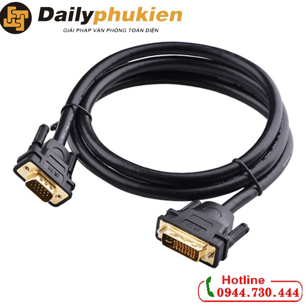 Dây chuyển DVI 24+5 sang VGA 3m UGREEN 11618 dailyphukien