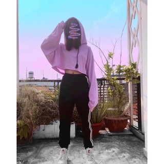 Croptop Tay Dài Nón Tím🤡