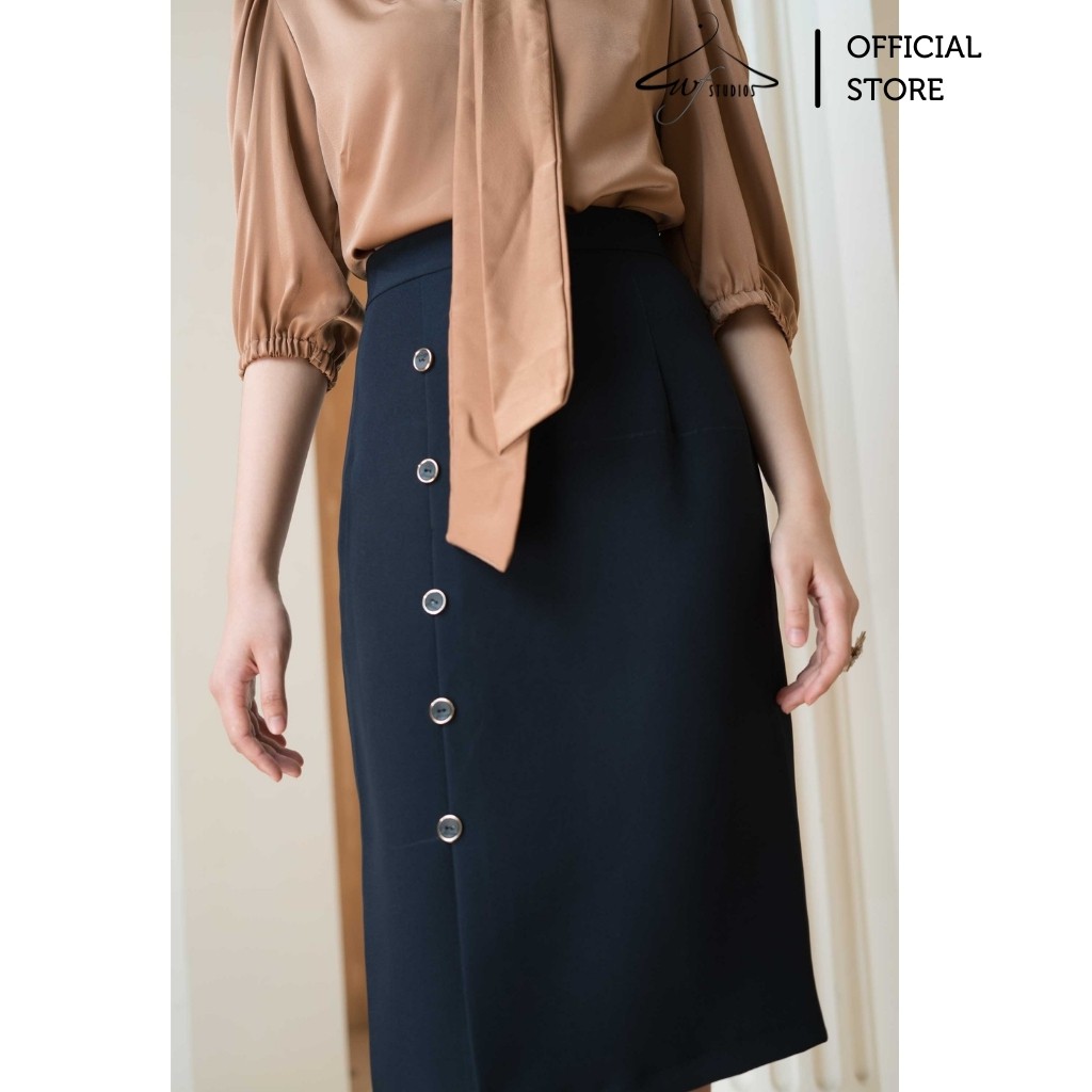 Chân váy bút chì cúc dọc Jamie Skirt CV1- wfstudios | BigBuy360 - bigbuy360.vn
