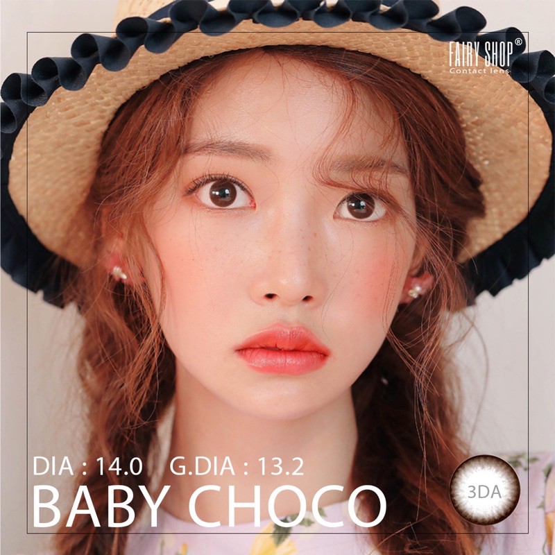 Kính áp tròng Baby Choco 3Da choco 14.0mm - Kính Áp Tròng FAIRY SHOP CONTACT LENS