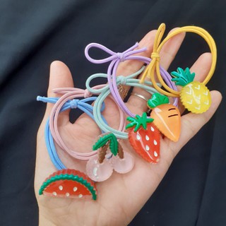 Dây cột tóc trái cây trong dễ thương