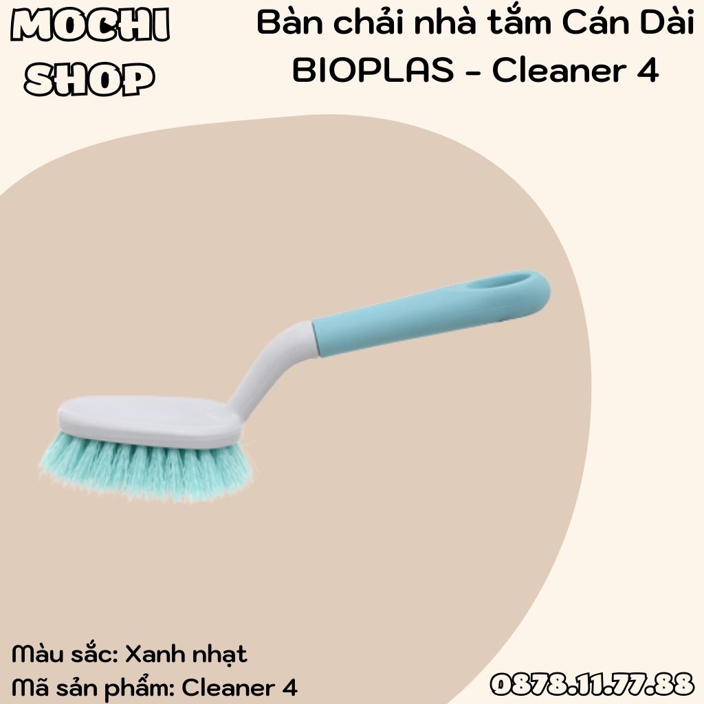 Bàn Chải Nhà Tắm Bioplas CLEANER 4, Chổi Cọ Nhà Vệ Sinh, Bồn Toilet Cán Cầm Dài